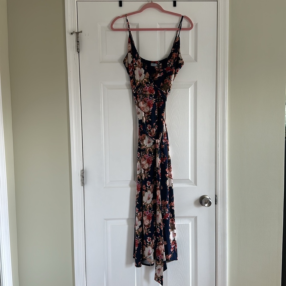 Abbeline wrap dress. Floral design